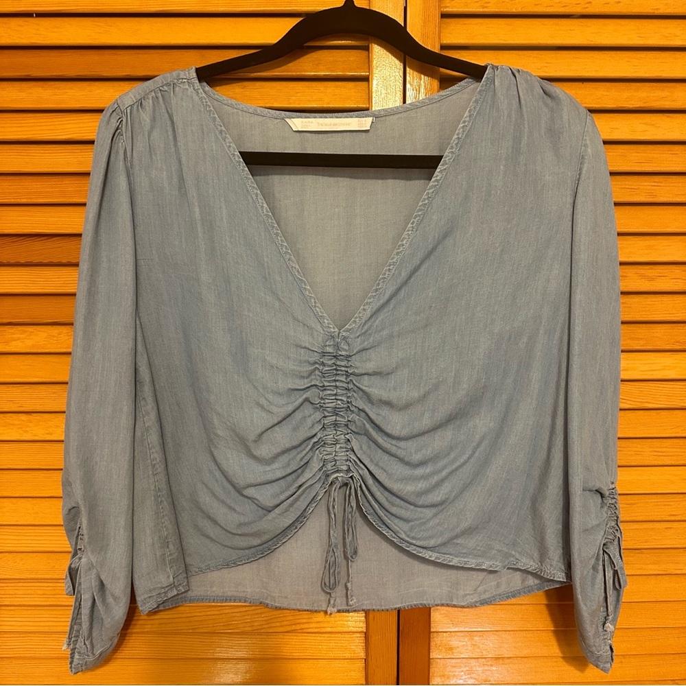 denim style shirt Zara